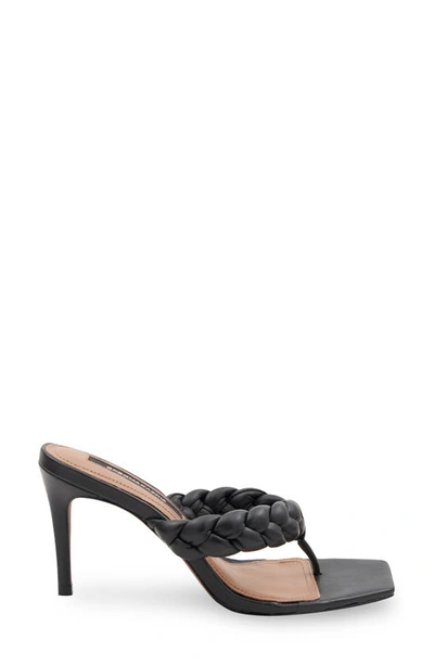 Shop Bcbgmaxazria Bella Leather Sandal In Black