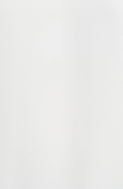 Ming Wang Sheer Hem Crêpe De Chine Sleeveless Top In White