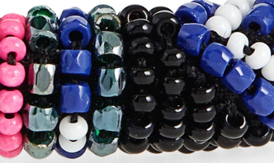 Shop Isabel Marant Sora Beaded Cuff Bracelet In Black