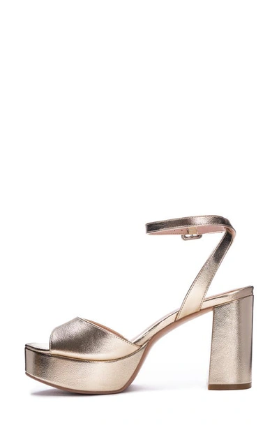 Shop Chinese Laundry Theresa Platform Sandal In Gold1