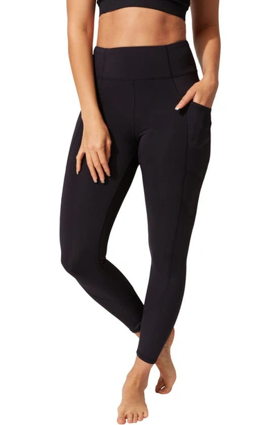 Shop Threads 4 Thought Rita High Waist Pocket Leggings In Jet Black