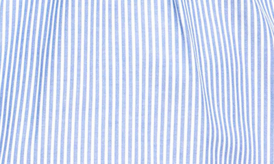 Petite Plume Charlotte Seersucker Nightgown In Blue