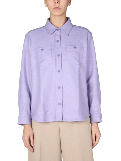 Shop A.p.c. Women's Purple Other Materials Shirt