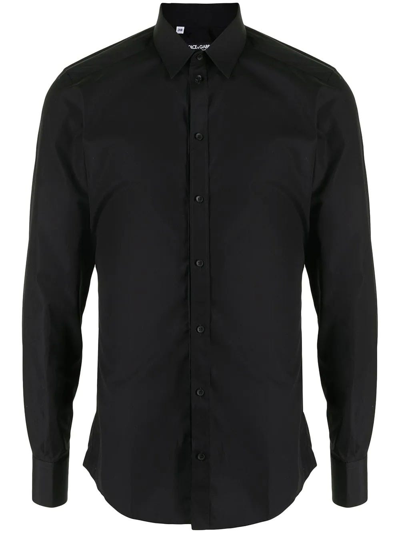 Shop Dolce & Gabbana Black Button-down Shirt In Nero