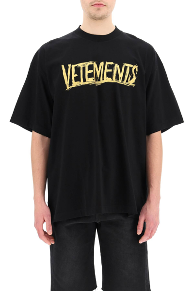 Shop Vetements World Tour Logo Print T-shirt In Mixed Colours