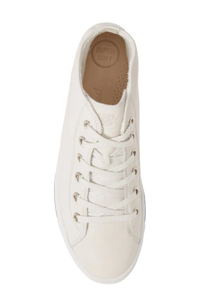 Shop Paul Green Bronte High Top Sneaker In Ivory Leather