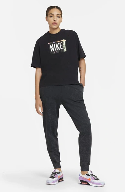 Shop Nike Sportswear Washed Joggers In Black/ Black