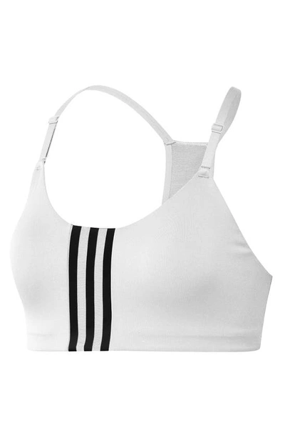 Shop Adidas Originals Train Better Sports Bra In White