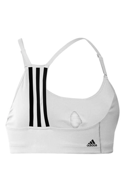 Shop Adidas Originals Train Better Sports Bra In White
