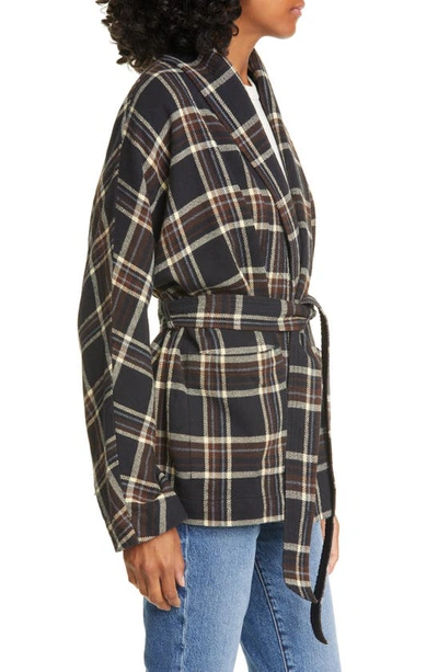 Shop The Great Cabin Jacket In Woodland Plaid