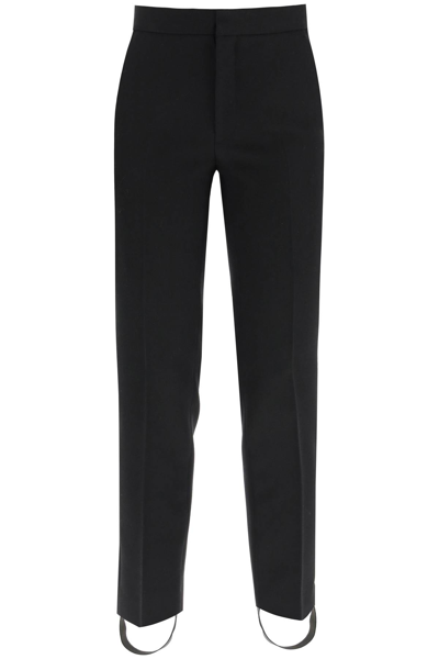 Shop Wardrobe.nyc Stirrup Tailored Trousers In Black (black)