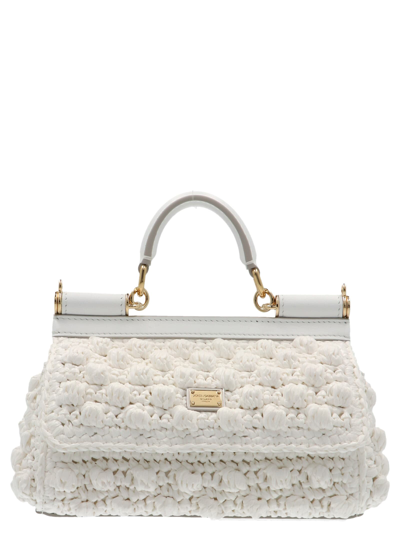 Shop Dolce & Gabbana Sicily Bag In White