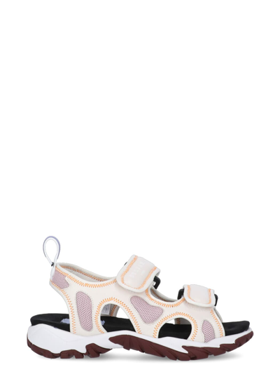 Shop Mcq By Alexander Mcqueen Striae Rubber Sandal In White Magnolia