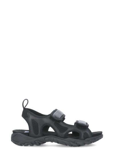 Shop Mcq By Alexander Mcqueen Striae: Rubber Sandal In Black