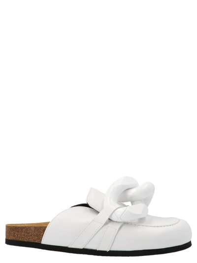 Shop Jw Anderson Chain Loafer Shoes In White