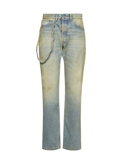 Shop Maison Margiela Jeans In Dirty Denim