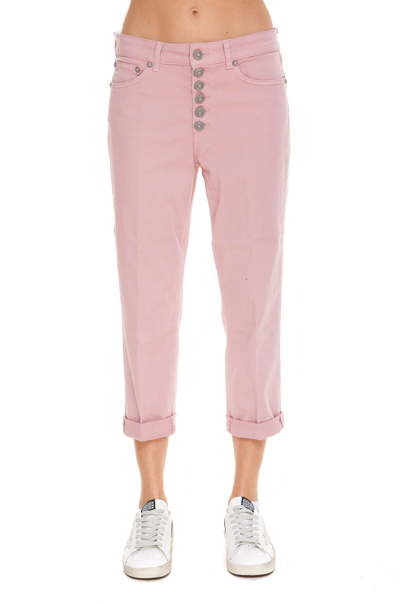 Shop Dondup Koons Trousers In Pink