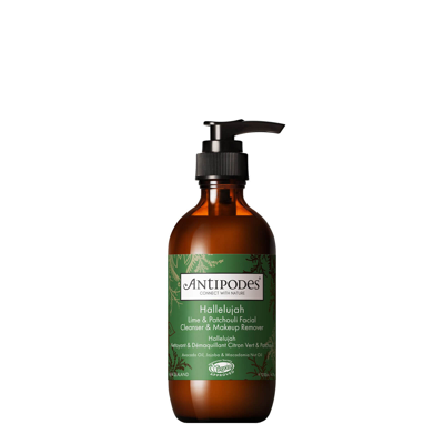 Shop Antipodes Hallelujah Lime And Patchouli Hydrating Cleanser And Makeup Remover 200ml