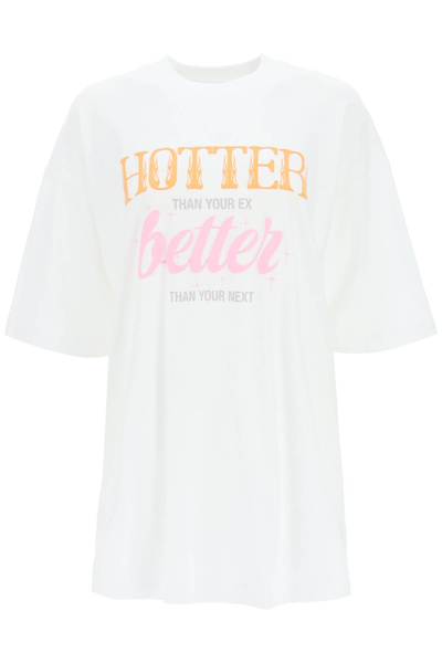 Shop Vetements 'hotter Than Your Ex' T-shirt In Mixed Colours