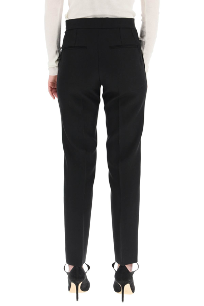 Shop Wardrobe.nyc Stirrup Tailored Trousers In Black