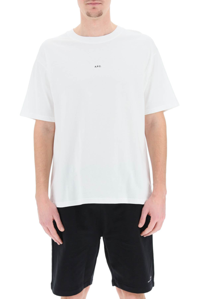 Shop Apc A.p.c. Kyle T-shirt With Micro Logo In White
