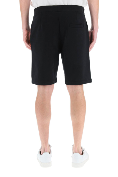 Shop Apc A.p.c. Logo Print Shorts In Black