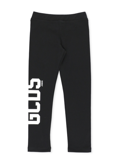Shop Gcds Logo Leggings In Nero/black