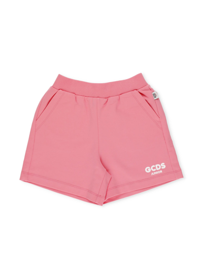 Shop Gcds Logo Short In Dark Pink