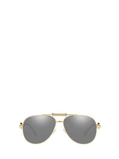 Shop Versace Ve2236 Gold Sunglasses