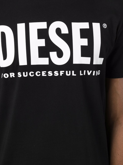 Shop Diesel T-diegos-ecologo In Black