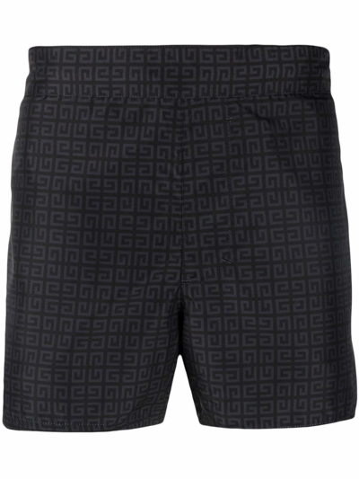 Shop Givenchy Shorts Da Mare 4g In Black