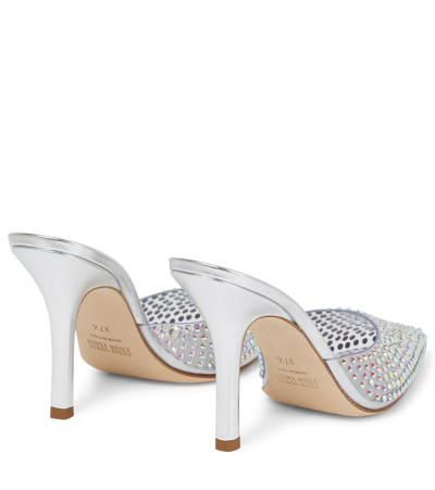 Shop Paris Texas Hollywood Embellished Pvc Mules In Iridescent