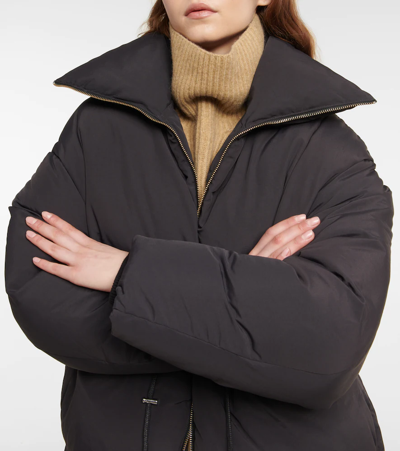 Shop Totême Down Jacket In Black