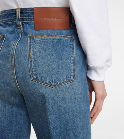 Shop Victoria Beckham High-rise Straight Jeans In Authentic 70s Wash