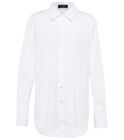 Shop Joseph Joe Cotton Poplin Shirt In White