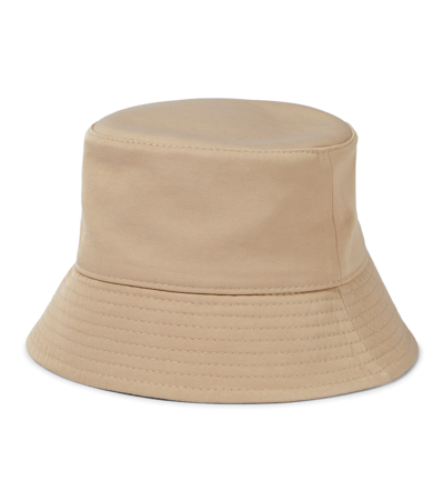 Shop Ruslan Baginskiy Gabardine Bucket Hat In Beige