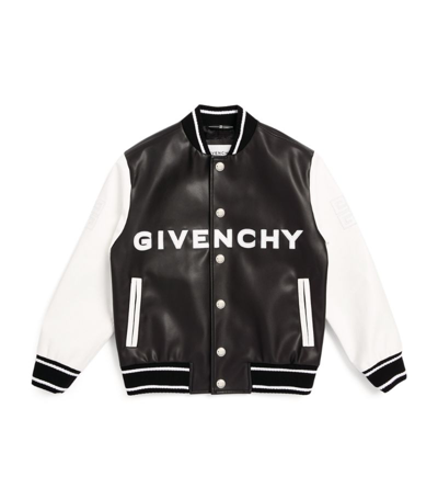 Shop Givenchy Kids Logo Bomber Jacket (6-14 Years) In Black