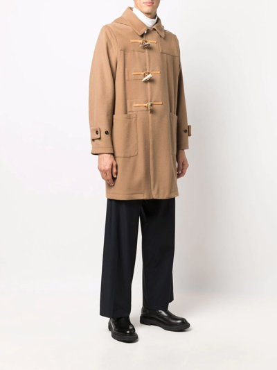 Shop Mackintosh Ravenna Duffle Coat In Brown