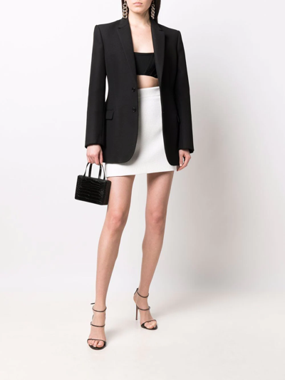Philipp Plein Logo-plaque Detail Skirt In Weiss