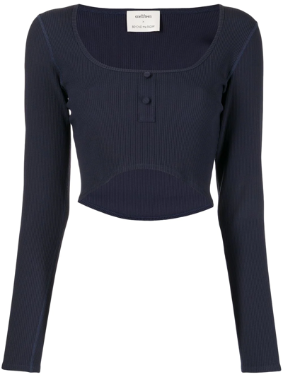 Shop Onefifteen X Beyond The Radar Cropped Top In Blue