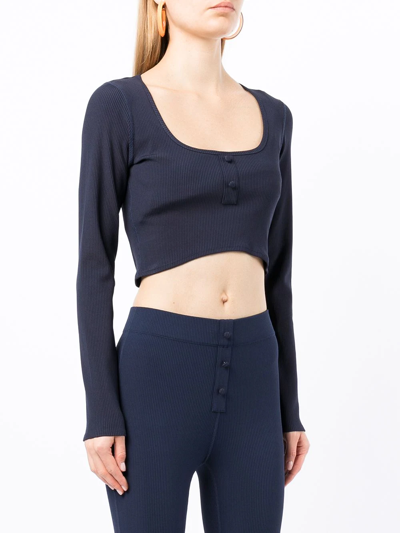 Onefifteen X Beyond The Radar Cropped Top In Blue