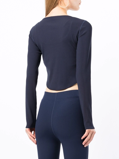 Onefifteen X Beyond The Radar Cropped Top In Blue
