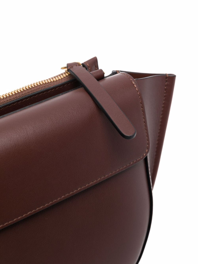 Wandler Hortensia Mini Leather Tote Bag In Braun