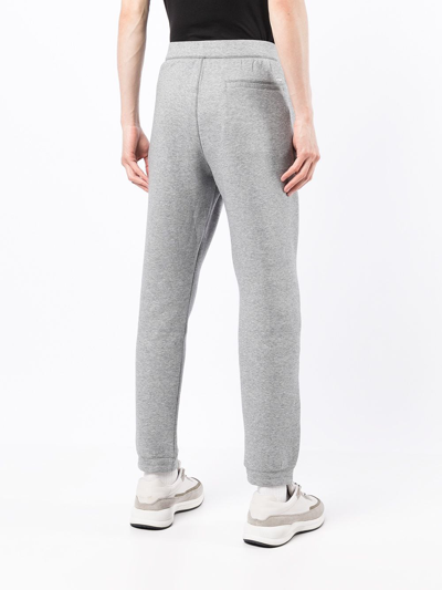 Shop Emporio Armani Slim-fit Track Pants In Grau