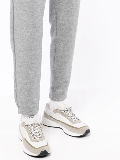 Shop Emporio Armani Slim-fit Track Pants In Grau