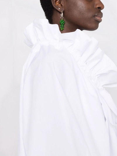 Patou Balloon Sleeves Blouse In White
