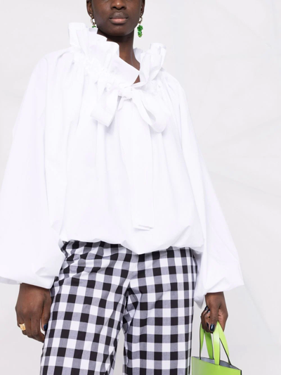 Patou Balloon Sleeves Blouse In White