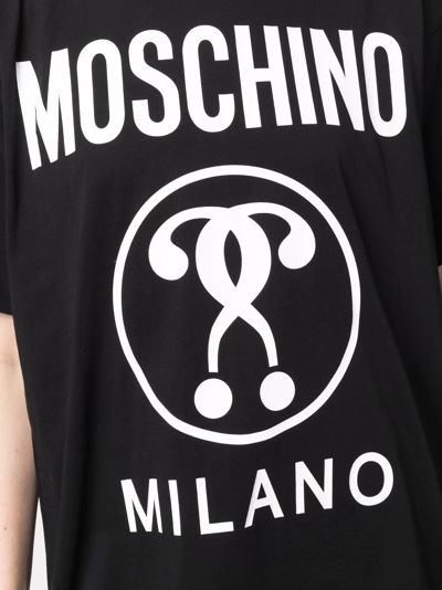 Shop Moschino Logo-print T-shirt In Schwarz