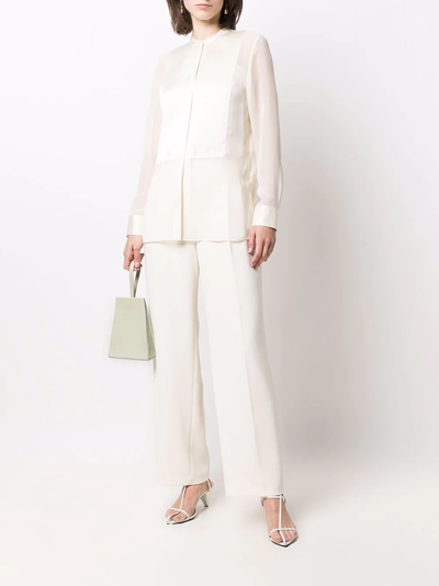 Shop Theory Straight-leg Trousers In Nude