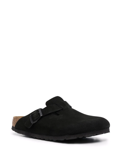 Shop Birkenstock Boston Mules In Schwarz